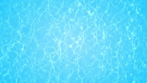 top view of ripple water in swimming pool with sun reflection in summer, looped