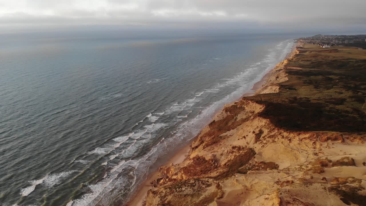 milla de rubjerg, dinamarca. imágenes de drones de 4k
