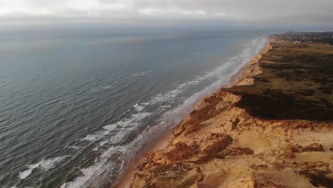 rubjerg mile, denmark. 4k drone footage