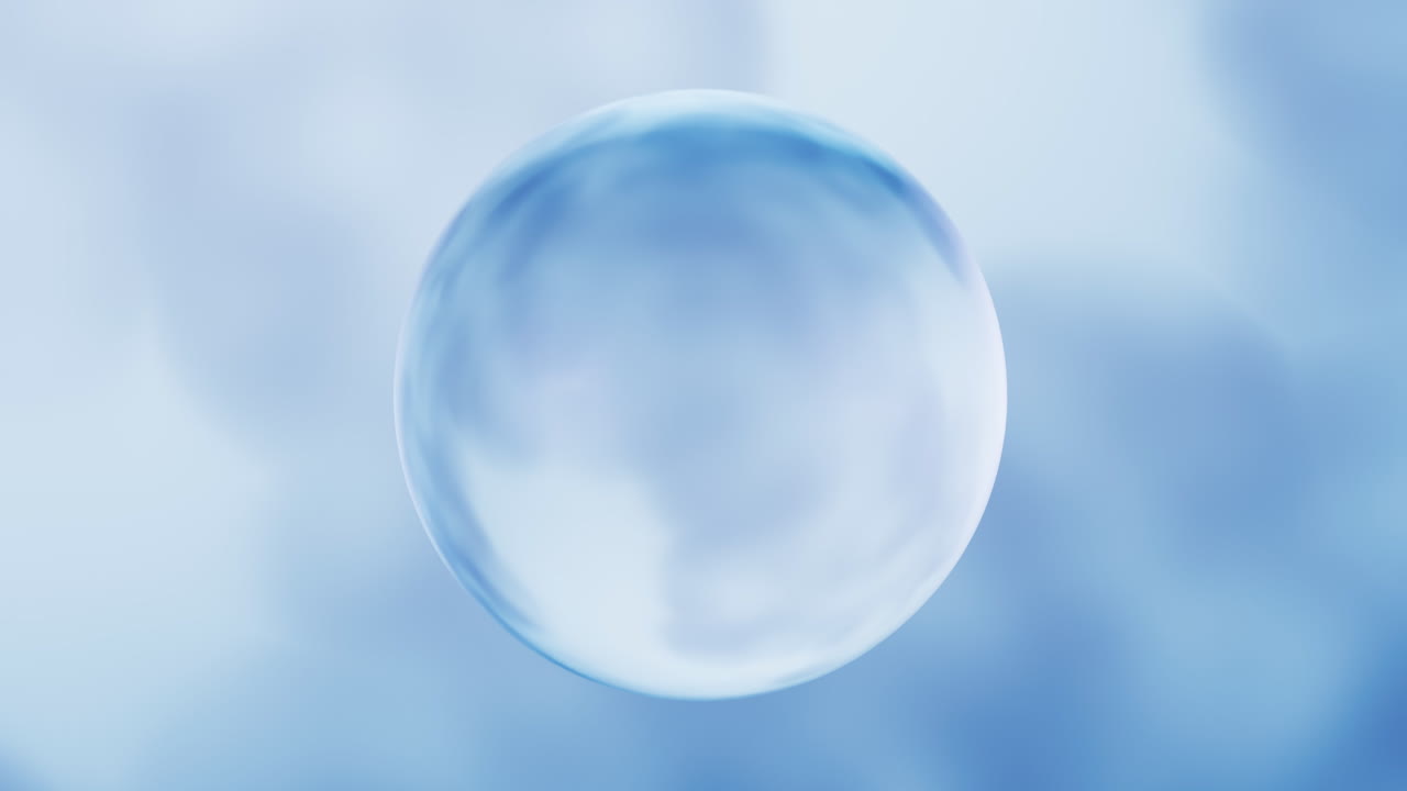 추상적인 유리 공 배경, 3d 렌더링