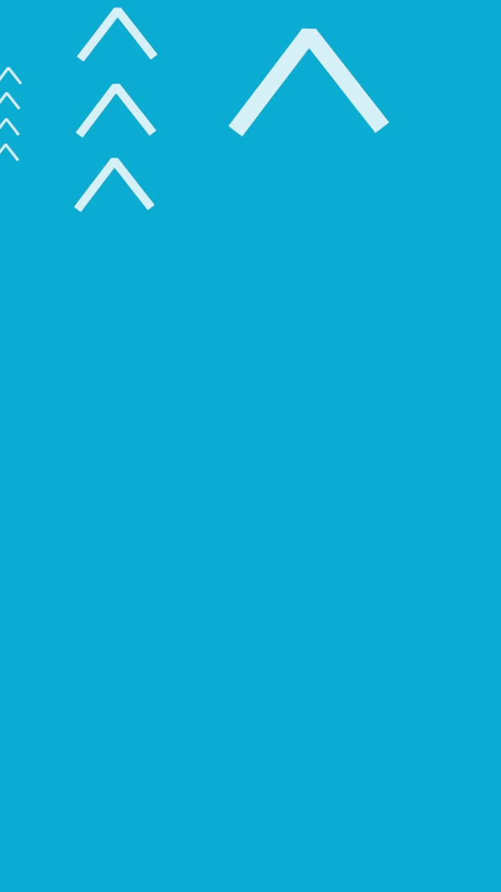 animación de flechas blancas en línea que se mueven sobre un fondo azul