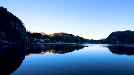 boating in the fjords surrounding bergen, norway