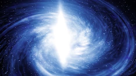 Aufschlussreiche-Aufnahme-Einer-Riesigen-Blauen-Galaxie-Inmitten-Des-Universums-Voller-Sterne,-Nebel-Und-Planeten