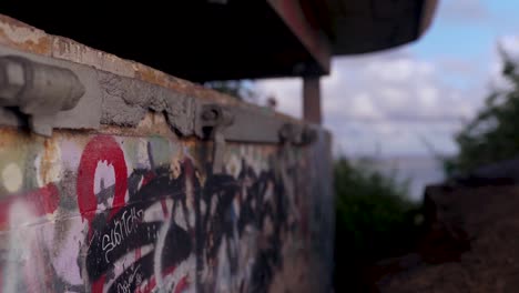 Beautiful-Hawaii-beach-overlook-hike-with-a-couple-of-pillboxes-at-the-very-top