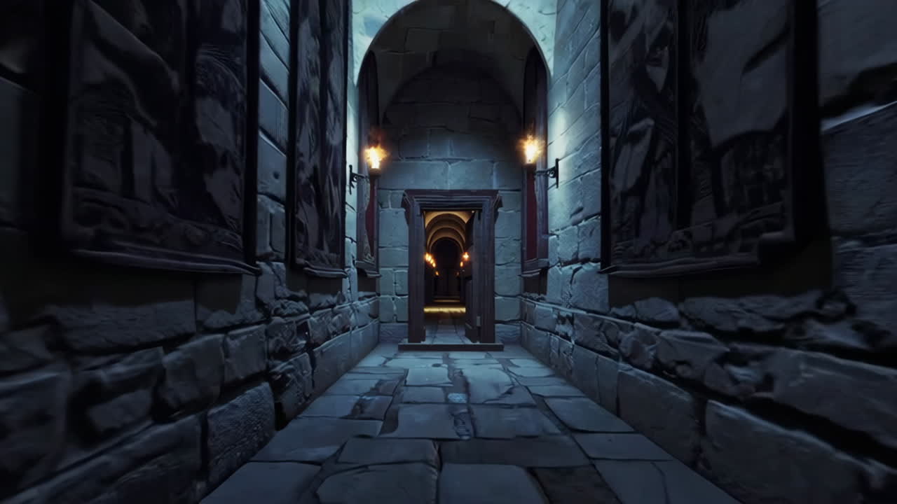 Medieval Dungeon Corridor
