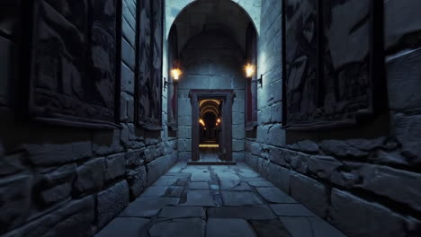medieval dungeon corridor