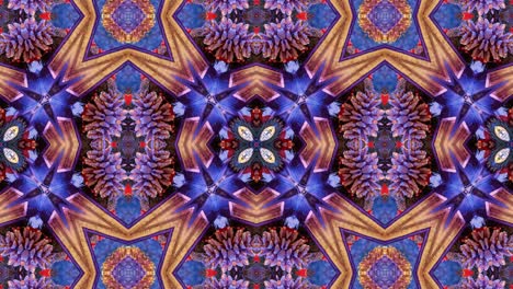 el fondo del kaleidoscopio artístico. patrón de navidad. 4k