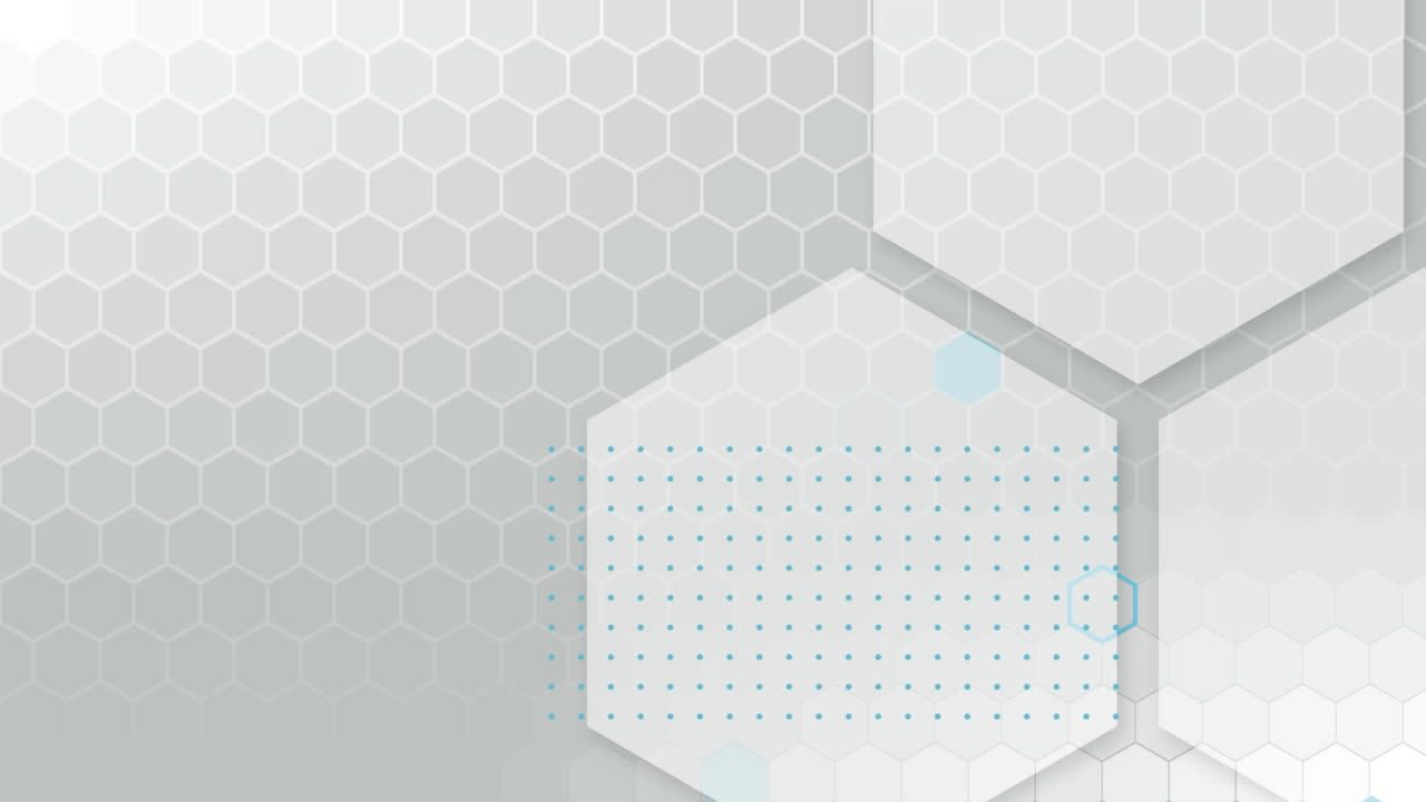 formas de panal sobre un fondo gris