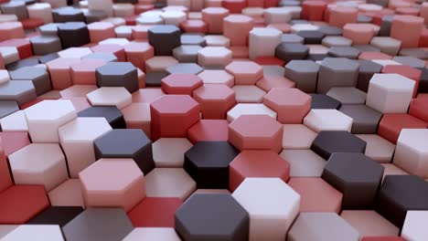 4k abstract honeycomb grid. technology background.