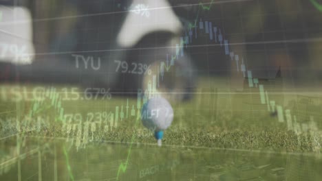 Animación-De-Estadísticas-Y-Procesamiento-De-Datos-Financieros-Sobre-Un-Campo-De-Golf.