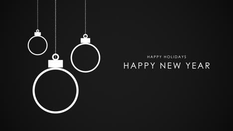 Happy-New-Year-text-with-white-balls-on-black-background