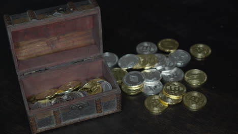 bitcoin crypto currency symbolic coin