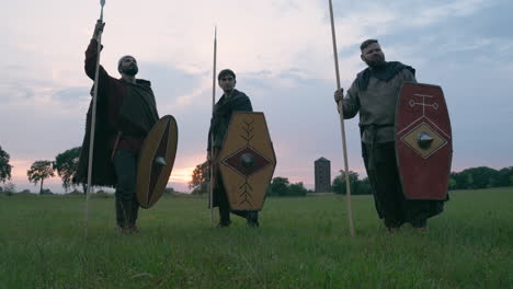 ancient roman warriors reenactment