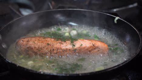 Fry-the-salmon-and-it-is-almost-ready-to-be-served