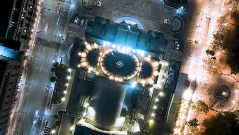 Overhead-Shot-Of-Famous-Fine-Arts-Palace-In-Mexico-City