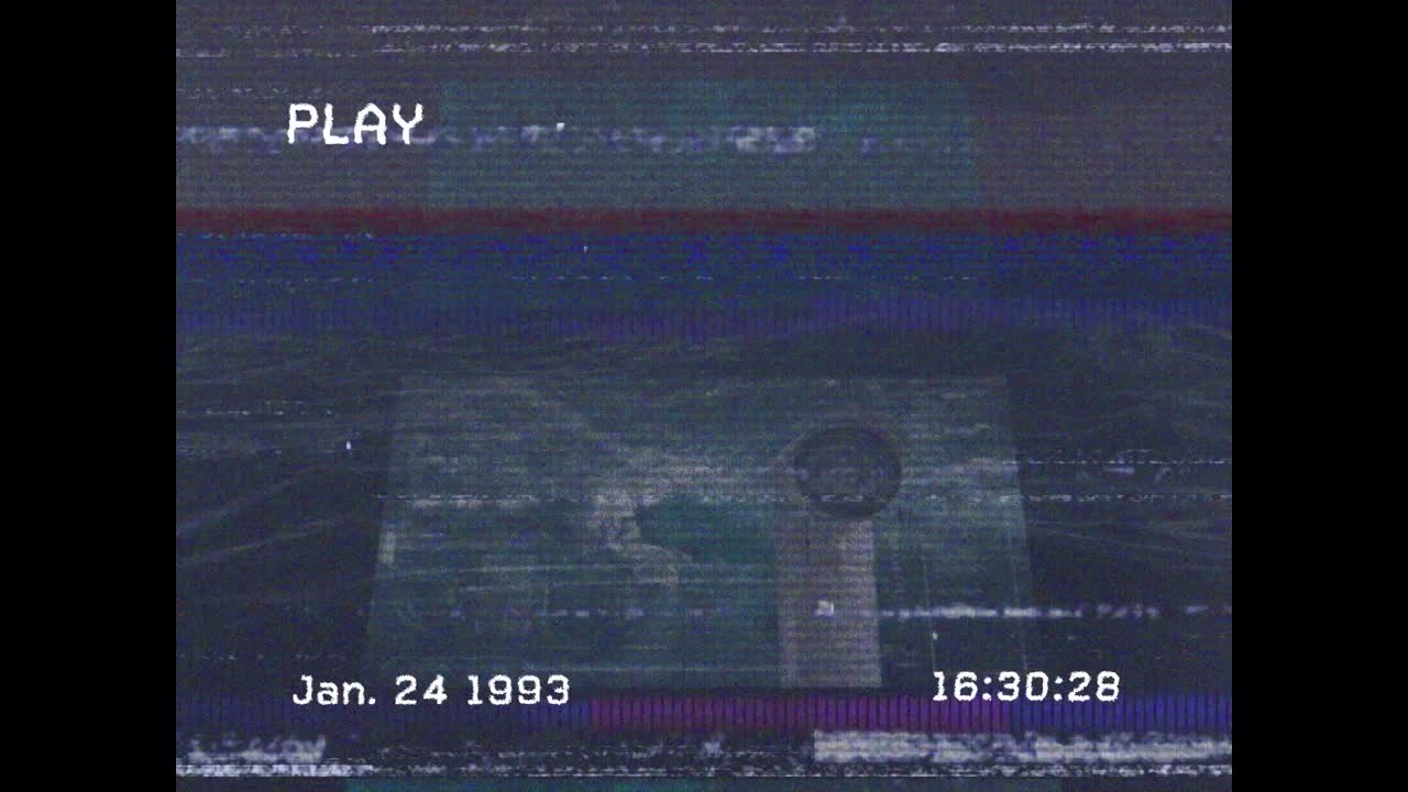 Animation of interference over digital screens and sea