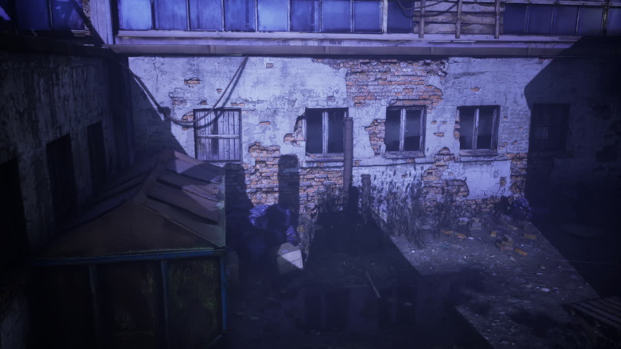 Urban decay reveals a hidden world in the shadows of a forgotten alley