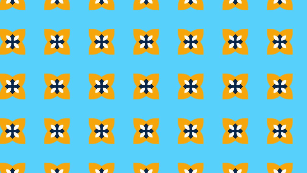 Floral tile animation with endless panning motion—perfect for elegant backgrounds and design flow