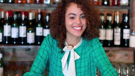 Retrato-De-Camarera-Sonriendo-En-La-Barra-Del-Bar.