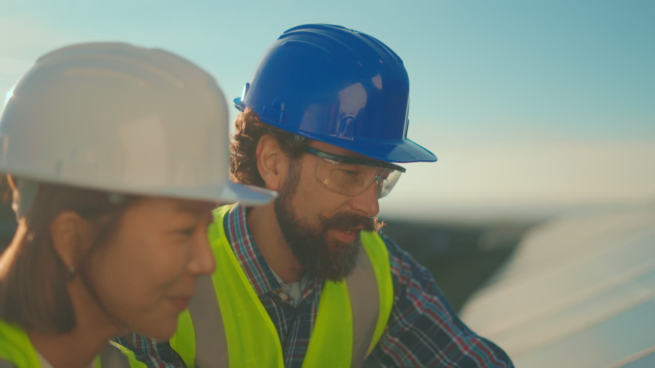 Construction Workers Collaborating on Site