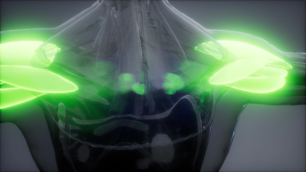 델토이드 - 눈에 보이는 근육 해부학 지도