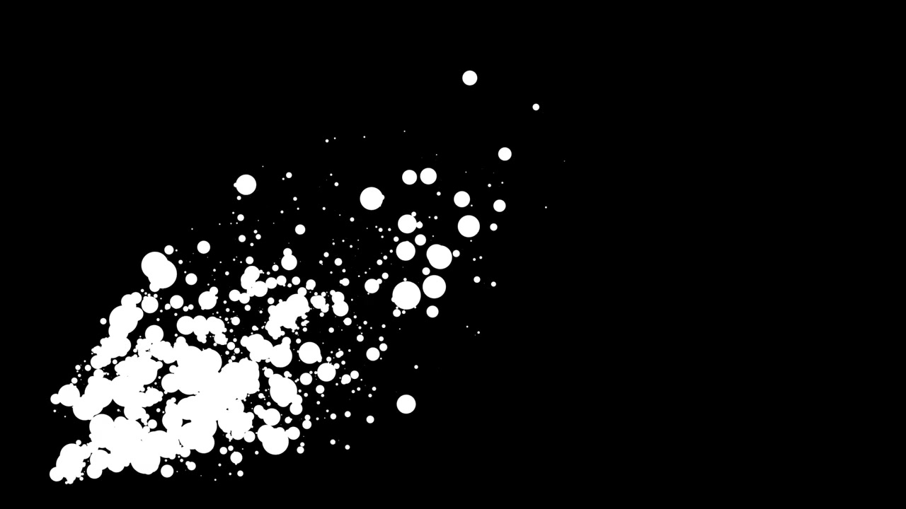 Abstract Circoli bianchi su sfondo nero