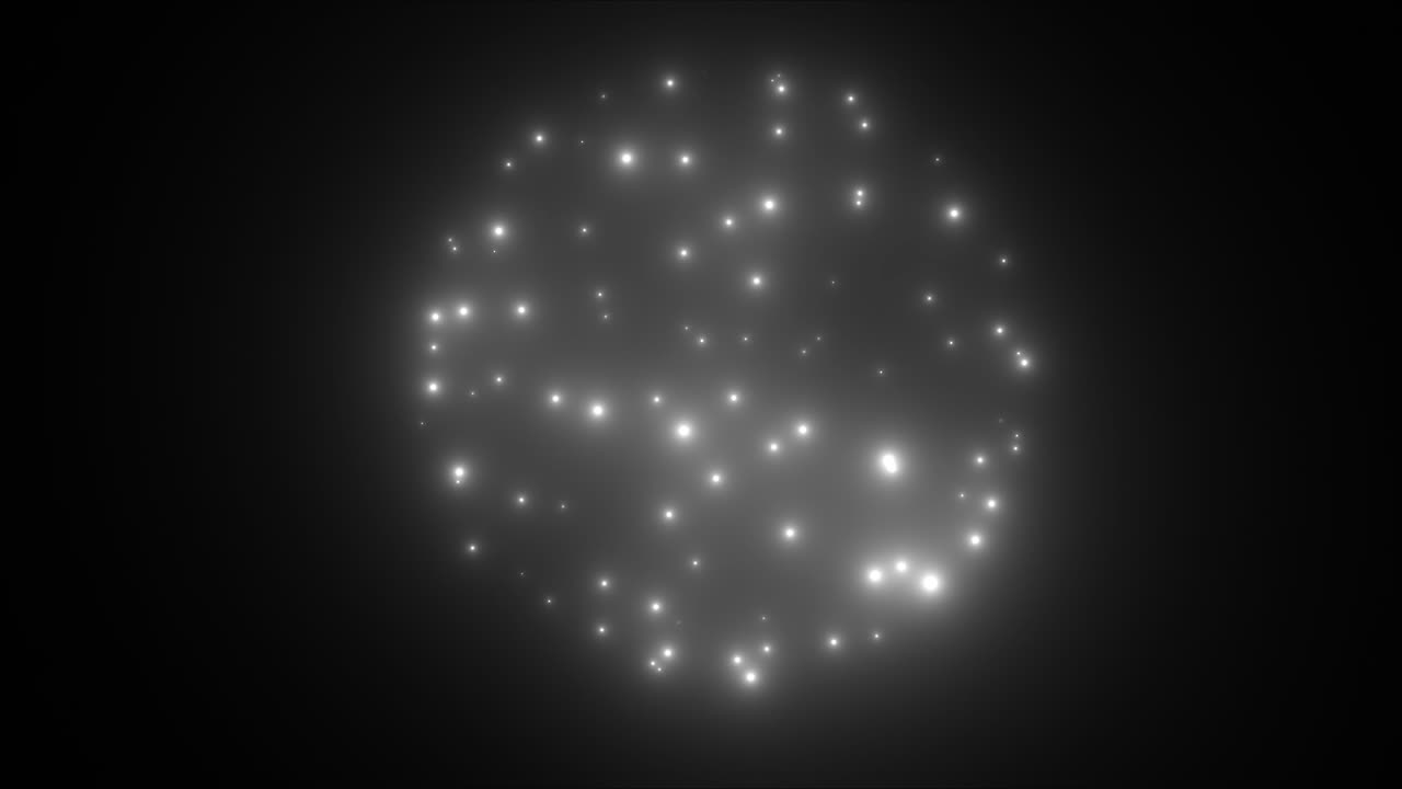 Flicker lights sphere in space - 3d modern backdrop for nightlife style, computer generated 3d render backdrop