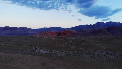 aerial view of nevada mountain highways in the southwest usa