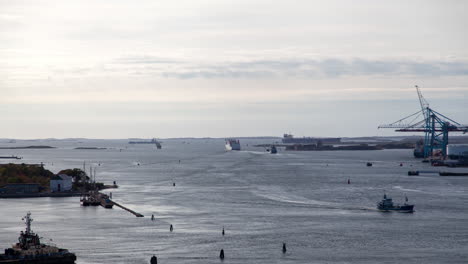 gota river ship way from goteborg port