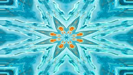 único colorido fráctil caleidoscopio azul claro patrón de mármol movimiento de fondo.