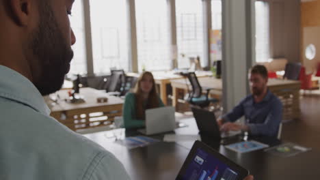 young creative professionals working in a modern office