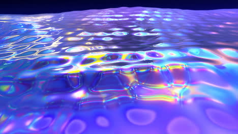 abstract iridescent wavy surface background