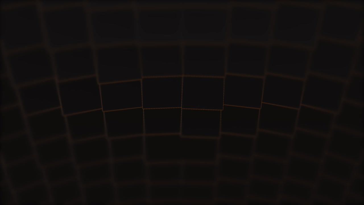 Cubical perspective stretching out, coming closer to the camera and creating illusion hypnotic effect.