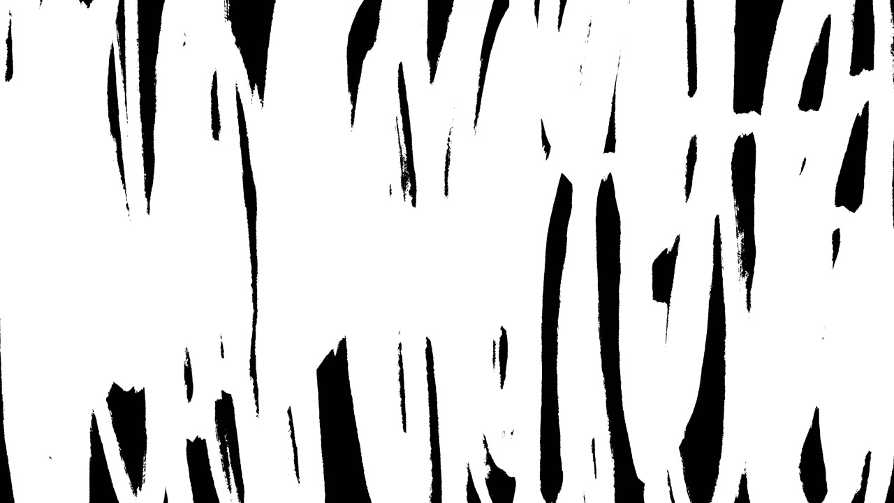 Animazione dinamica di linee a scarabocchio bianche disegnate a mano