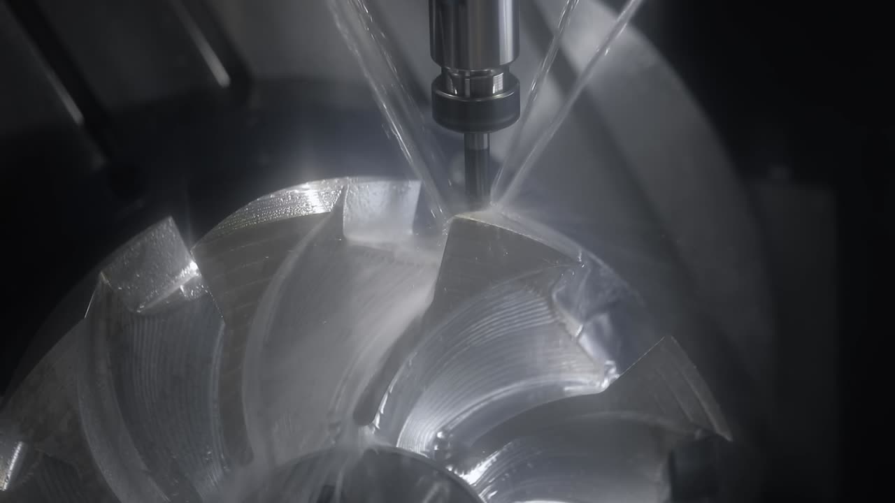 금속 가공 cnc lathe milling machine. 금속 절단 현대 가공 기술.