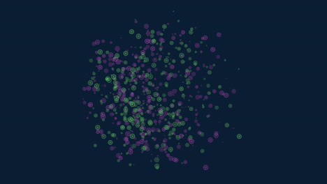 colorful overlapping circles on black background