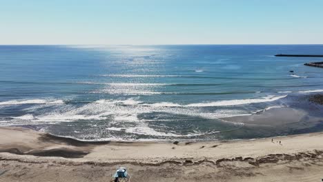Malerischer-Strand-In-Dana-Point,-Kalifornien,-USA-–-Drohnenaufnahme-Aus-Der-Luft