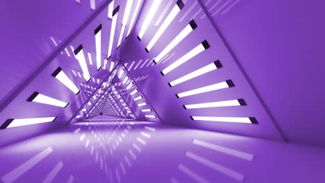 túnel de fondo futurista con bucle triangular
