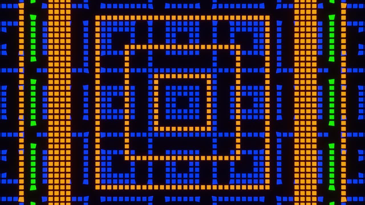 la animación de bucle de vj del mosaico de píxeles ver24