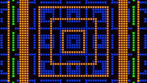 la animación de bucle de vj del mosaico de píxeles ver24