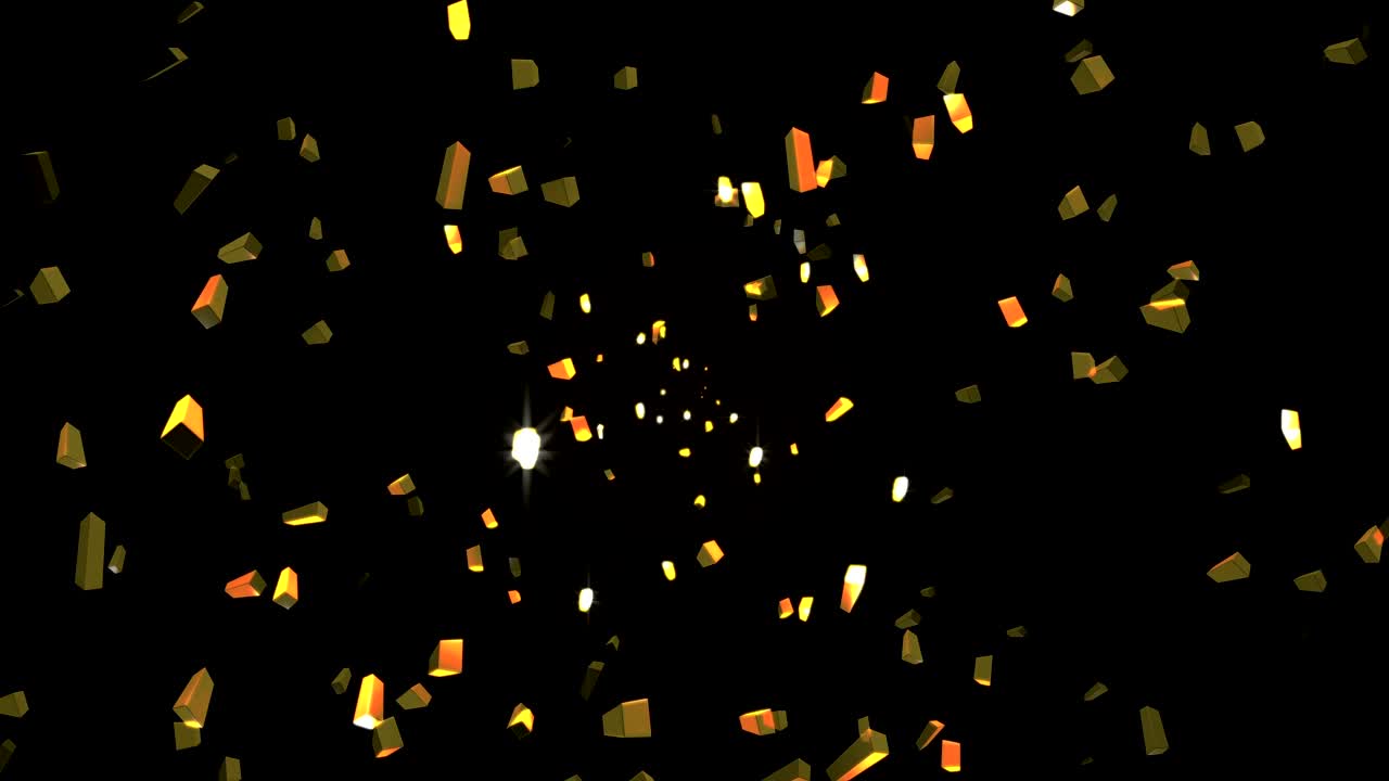 Gold bars Intro loop Particle seamless background