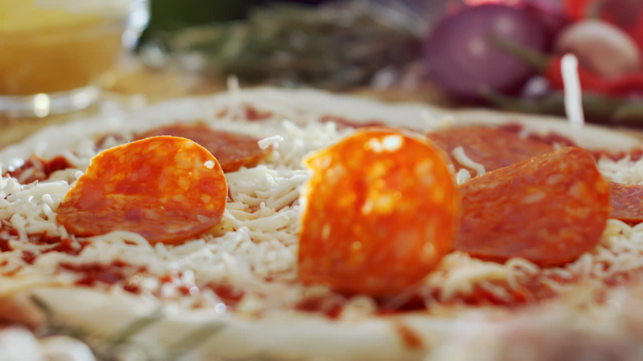 페페로니와 치즈로 된 피자