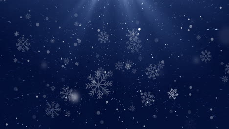 abstract winter background with snowflakes