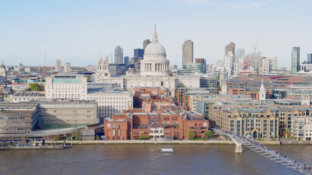 A view of St Pauls Cathedral in London. Shot in 4K on an Canon EOS R.