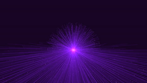 purple laser beam pierces through darkness