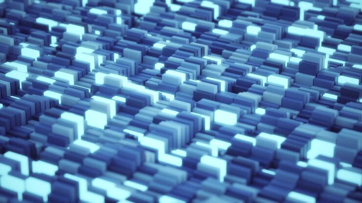 Concetto Astratto di Blockchain 4K.