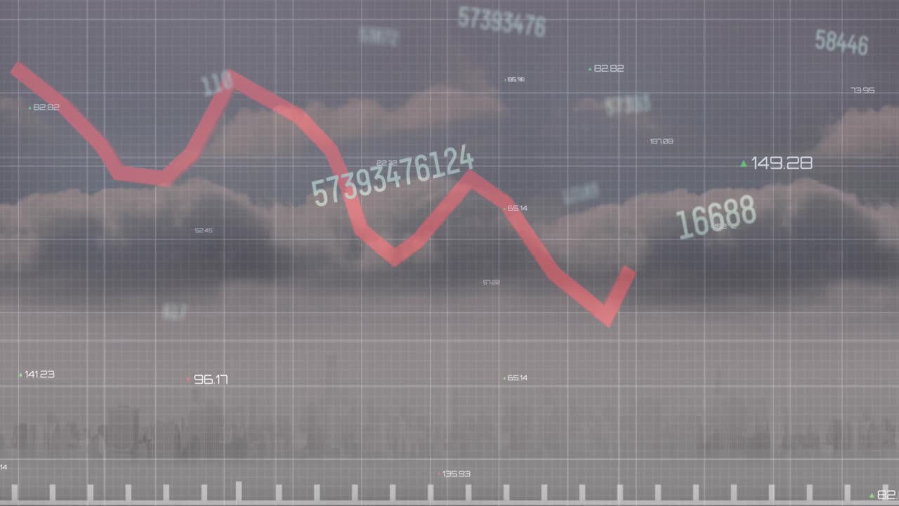 클라우드에서 금융 데이터 처리의 애니메이션