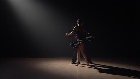 dramatic ballroom dance performance