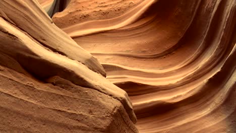 dramatic close up of the antelope canyon inner walls