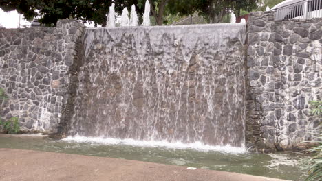 brisbane water feature flows calmly